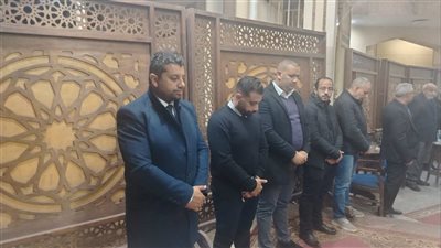 انتهاء عزاء الروائي مصطفي بيومي بمسجد الحامدية الشاذلية