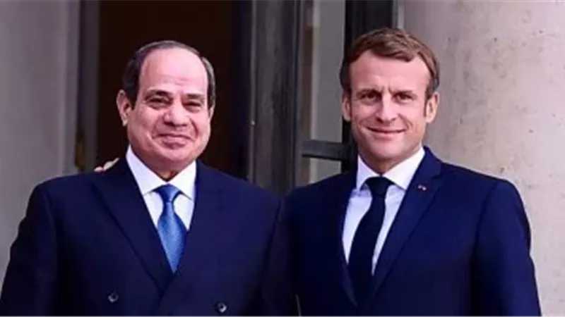 الرئيس السيسي وماكرون