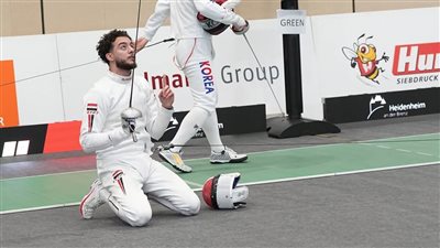 محمد السيد يضمن ميدالية لمصر بكأس العالم لسيف المبارزة بألمانيا