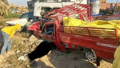 القبض على السائقين المتسببين في حادث تصادم 3 سيارات في المنيا 