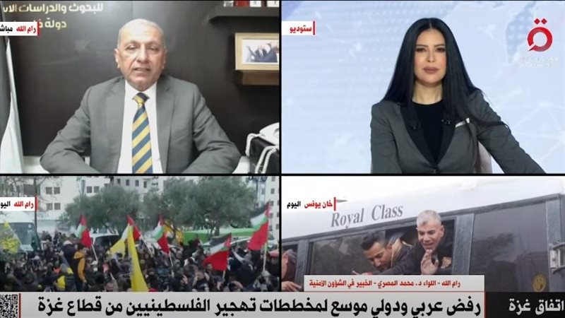 خبير أمني فلسطيني في لقاء تليفزيوني مع الإعلامية أمل الحناوي