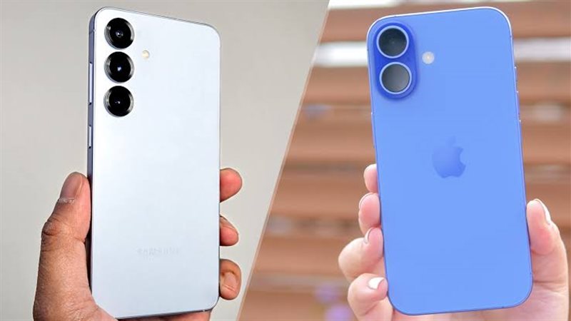 مقارنة بين سامسونج Galaxy S25 و iPhone 16