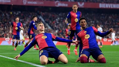 شاهد أهداف برشلونة في مرمى أشبيلية بالدوري الإسباني