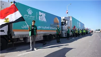 إدخال 206 شاحنات مساعدات إنسانية وإغاثية إلى غزة