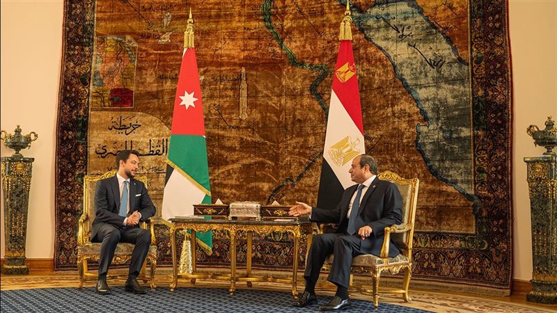 الرئيس السيسي وولى العهد الأردني 