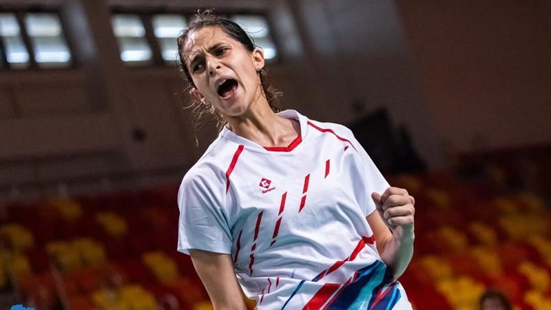 نور يسري لاعبة الريشة الطائرة 