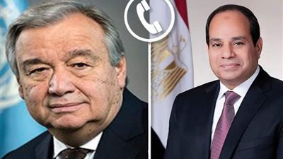الرئيس السيسى لـ«جوتيريش»: ضرورة إيجاد حل عادل للقضية الفلسطينية