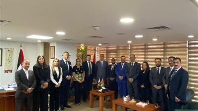وفد من حزب العدل يلتقي السفير الفلسطيني بالقاهرة تضامنا مع غزة