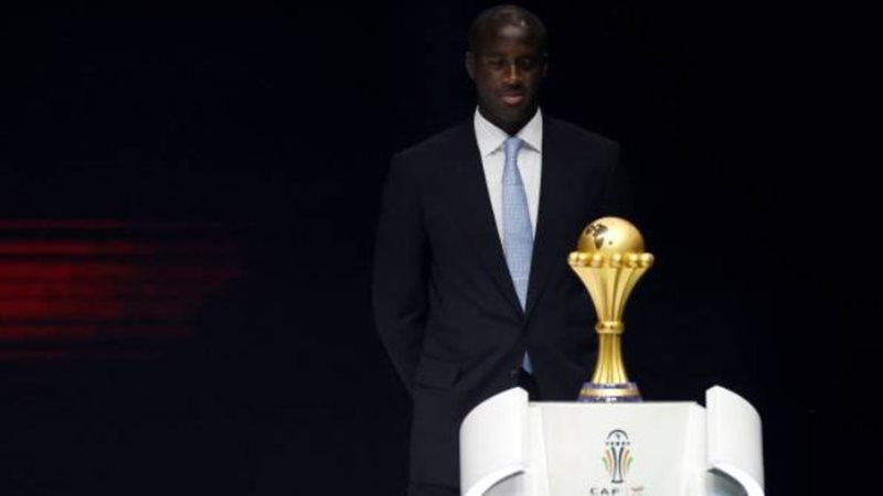 يايا توريه خلال تقديم لقب أمم أفريقيا