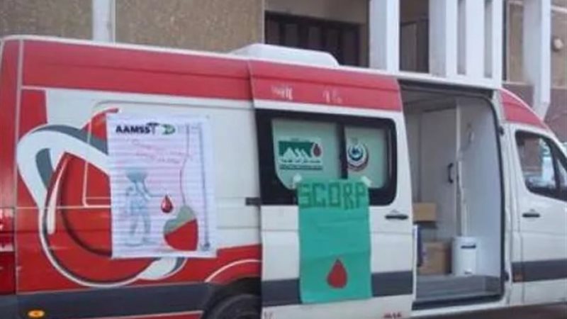 المنيا تشارك في حملات التبرع بالدم تضامناً مع الشعب الفلسطي