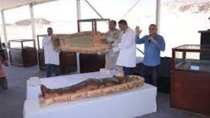 كشف أثري جديد في منطقة العريفة بالمنيا