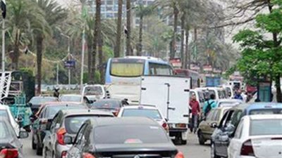 الحالة المرورية في ميادين وشوارع القاهرة والجيزة اليوم