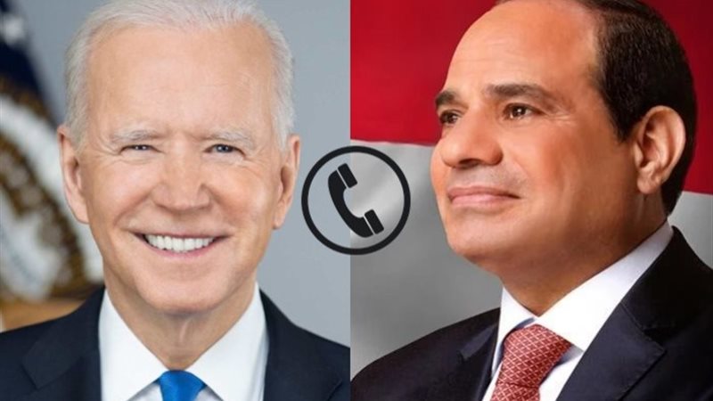 السيسي يتلقي اتصالاً من الرئيس الأمريكي