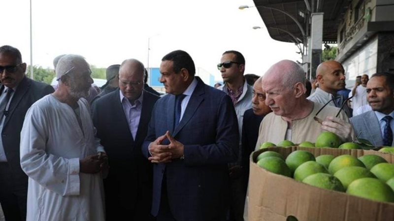 وزير التنمية المحلية ومحافظ القاهرة في سوق العبور