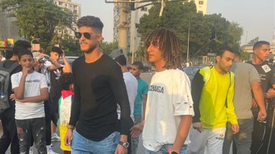 بالصور.. أحمد الشيخ يُشارك في مسيرة دعم فلسطين