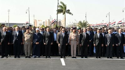 الرئيس السيسي يتقدم الجنازة العسكرية للواء محمد أمين نصر
