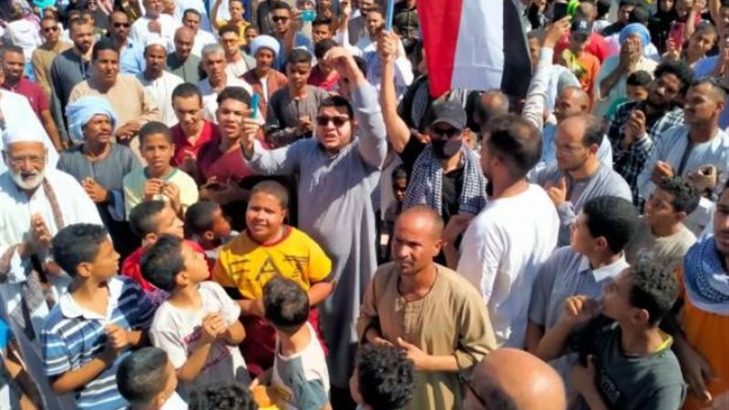 وقفة تضامنية مع فلسطين في كفر الشيخ