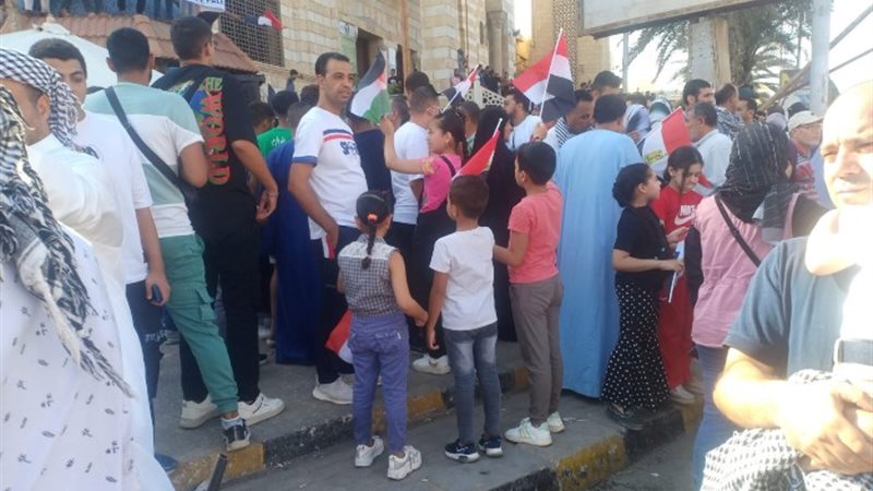 أطفال ميدان الحصري يتضامنون مع فلسطين