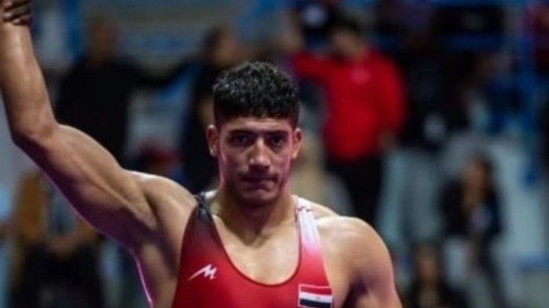 المصارع الشاب محمد علي جبر لاعب المنتخب الوطني