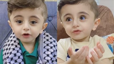 بملامح بريئة وزي فلسطيني.. يوسف يدعم غزة على «تيك توك»