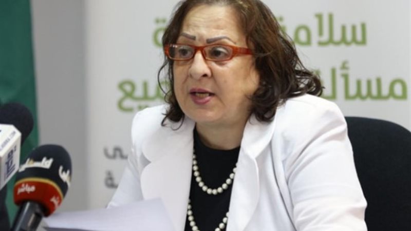 وزيرة الصحة الفلسطينية