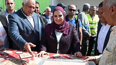 نيفين القباج تفتتح مركز تنمية الأسرة والطفل بقرية عثمان بن عفان بالفرافرة