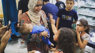 50 شهيد غالبيتهم  من الأطفال  فى مجزرة المغازي