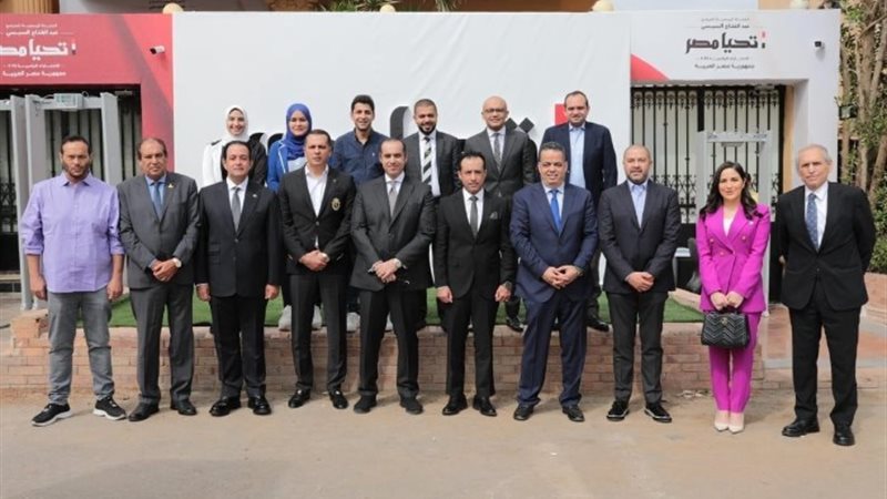 حزب مستقبل وطن بمقر حملة المرشح الرئاسي عبد الفتاح السيسي