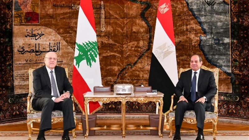 الرئيس السيسي ونجيب ميقاتي