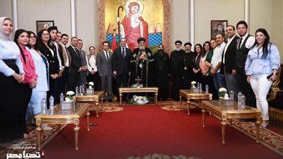حملة المرشح السيسي تزور الكنيسة القبطية الأرثوذكسية