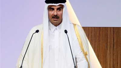 الشيخ تميم بن حمد أمير قطر في طريقه إلى مصر في زيارة أخوية