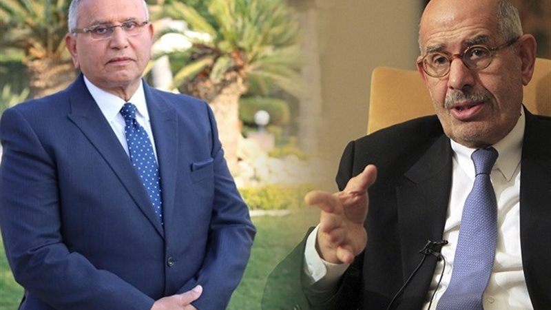 الدكتور محمد البرادعي والمرشح الرئاسي عبدالسند يمامة