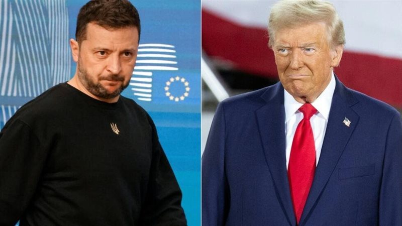 الرئيس الأمريكي ونظيره الأوكراني