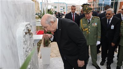 «تبون» يفتتح أكبر محطة لتحلية مياه البحر شمال الجزائر