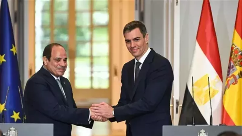 الرئيس السيسي ورئيس الحكومة الإسبانية