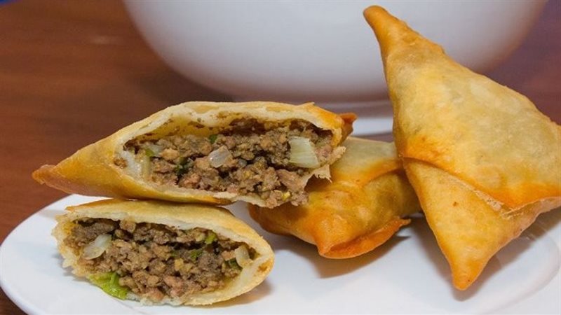 سمبوسك باللحمة المفرومة