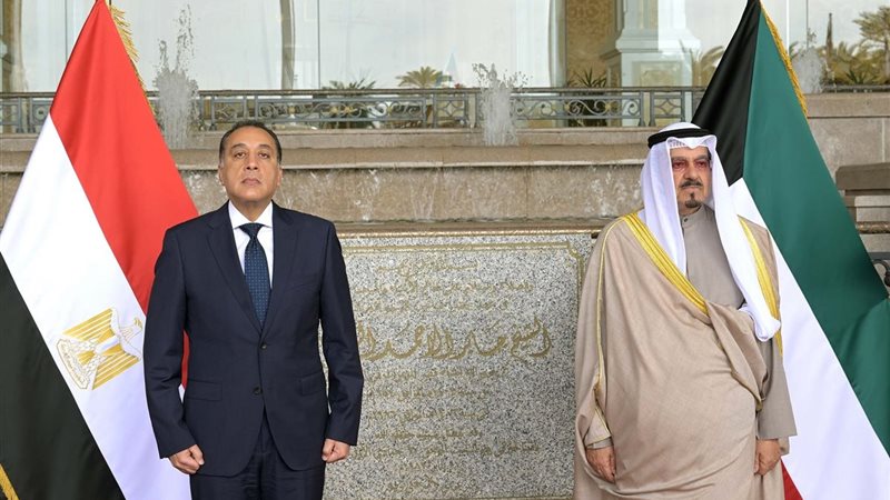 خلال مراسم الاستقبال 