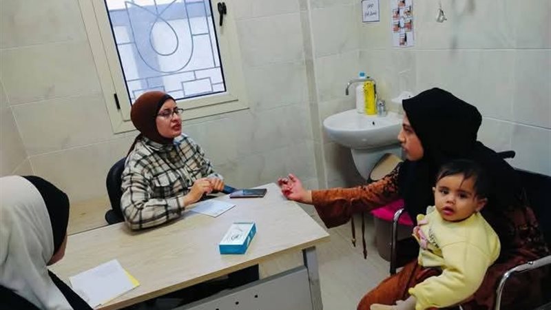 جانب من القافلة الطبية المجانية 