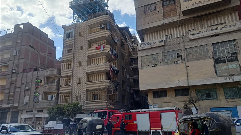 صورة من مكان الحريق