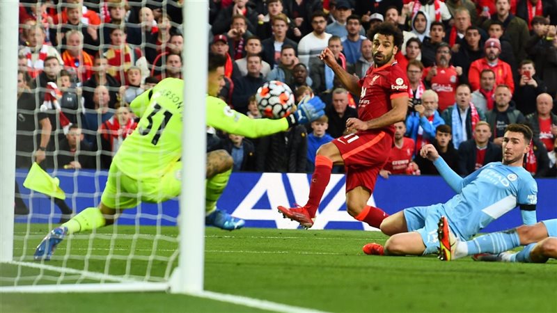 محمد صلاح أمام مانشستر سيتي
