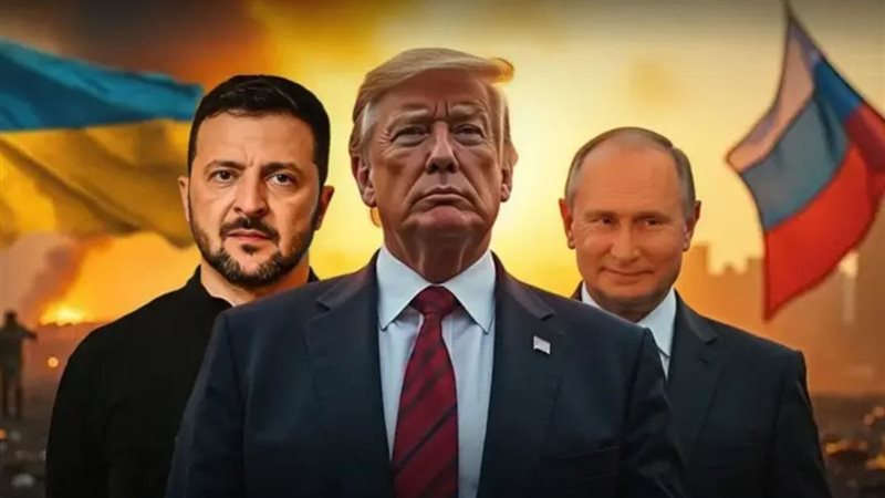 بوتين وزيلينسكى وترامب