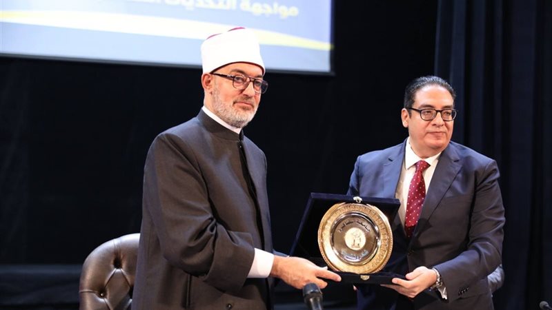 جانب من ندوة مفتي الجمهورية بجامعة القاهرة
