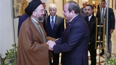 الرئيس السيسي يستقبل رئيس تيار الحكمة الوطني العراقي
