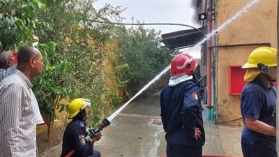 طلاب المدارس يزورون الإدارة العامة للحماية المدنية في القاهرة