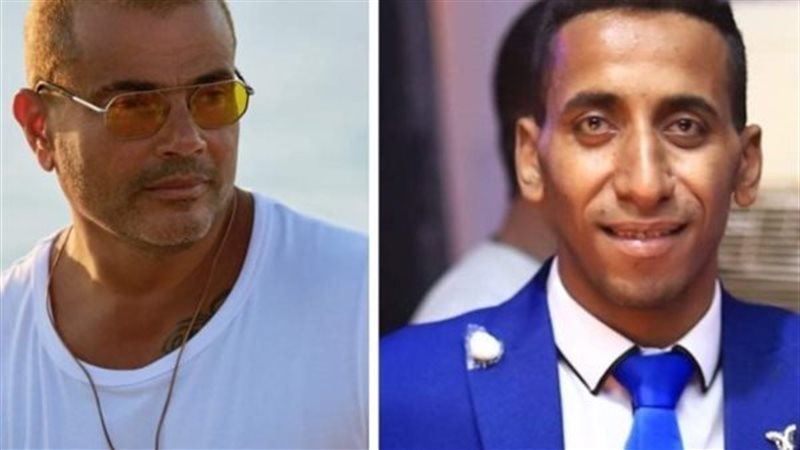 فرد الأمن وعمرو دياب