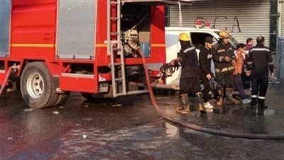 الحماية المدنية تسيطر على حريق نشب إثر انفجار أسطوانة غاز في جيت مول بالشروق