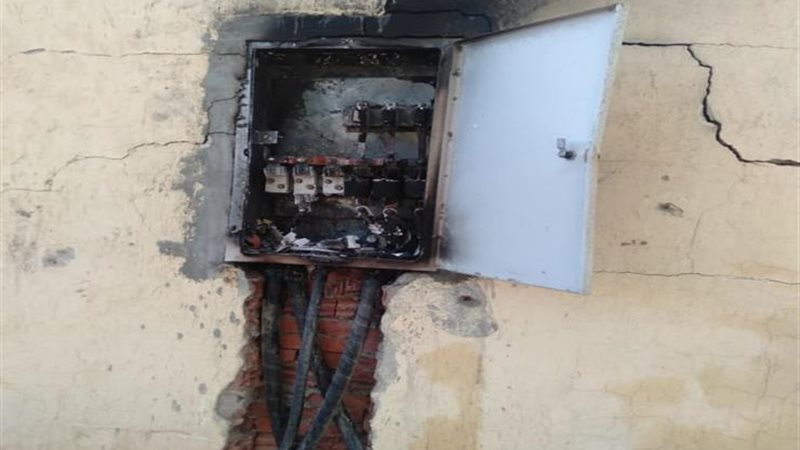  اندلاع النيران بشقة بالفيوم  