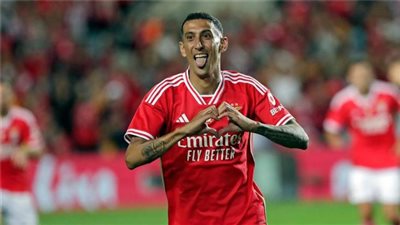 دي ماريا مهدد بالغياب عن مباراة بنفيكا ضد برشلونة في دوري الأبطال