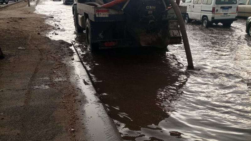 شفط مياه الأمطار بالقاهرة