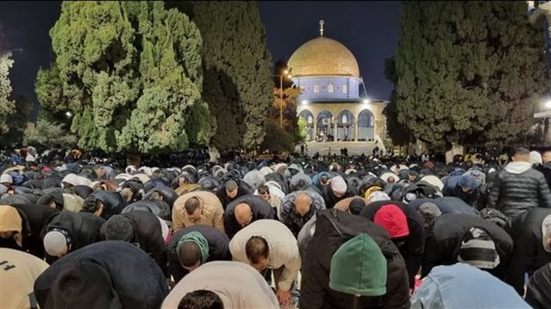 صلاة التراويح من المسجد الأقصى 